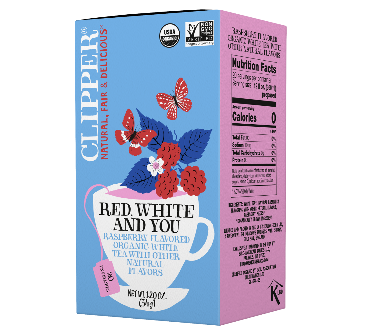 Red White and You organic white tea