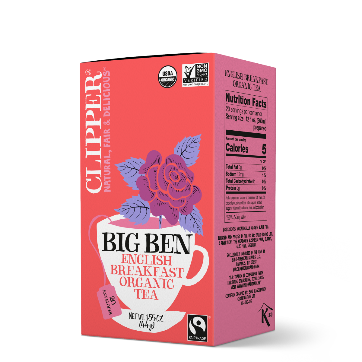 Big Ben English Breakfast tea organic fairtrade