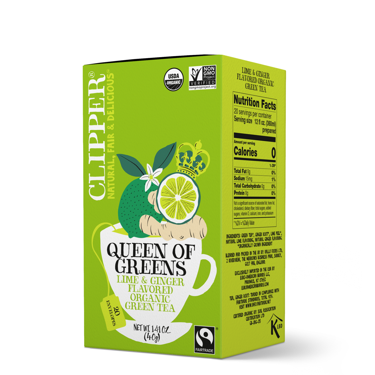 Queen of Greens organic fairtrade green tea