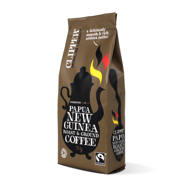 Fairtrade roast ground papua new guinea coffee